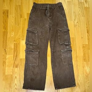 SHEIN Dark Brown Cargo Pants Women’s Size 2